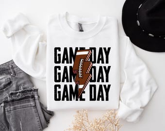 Retro Game Day Sweatshirt, Unisex Football Hoodie