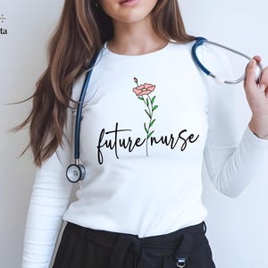 Floral Future Nurse Sweatshirt, Nursing School Gift, Nursing Student Hoodie, Nurse in Progress, New Nurse Gift, Future RN Nurse Hoodie