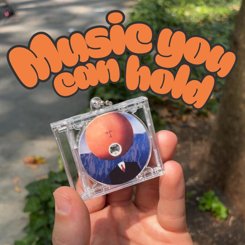 Your Spotify Playlist on a Scannable CD & Clear-case Keychain, NFC Phone Tap-To-Play, Gift a Playlist, Personalized Image/Link, Apple Music image 3