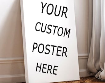 Poster di film personalizzato: arte murale su tela personalizzata