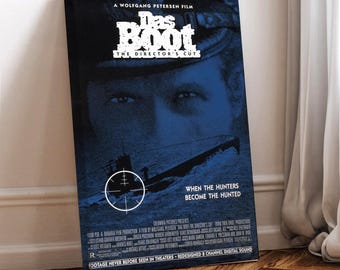 Das Boot Movie Poster: Wrapped Canvas Wall Art