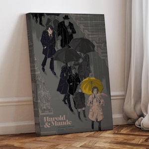 Harold und Maude Film Poster, gewickelte Leinwand, Kunst Poster für Geschenk, Raumdekor, Wandkunst, Geschenk für ihn