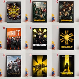 Póster de la película Thunderbolts*, póster artístico para regalo, decoración de habitación, arte de pared, regalo para él