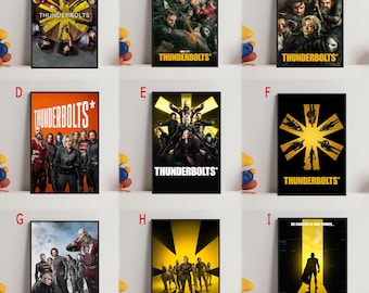 Poster del film Thunderbolts*, poster artistico da regalare, decorazione per la stanza, decorazione murale, regalo per lui