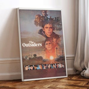 The Outsiders Filmplakat, gewickelte Leinwand, Kunstplakat für Geschenk, Raumdekor, Wandkunst, Geschenk für ihn