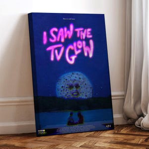 Póster de la película Saw the TV Glow, lienzo envuelto, póster artístico para regalo, decoración de habitación, arte de pared, regalo para él