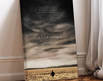 Gladiator Movie Poster: Wrapped Canvas Wall Art