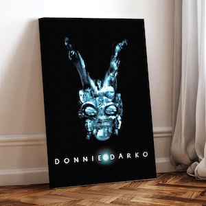 Donnie Darko Film Poster, gewickelte Leinwand, Kunst Poster für Geschenk, Raumdekor, Wandkunst, Geschenk für ihn