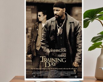 トレーニング・デイ映画ポスター：デンゼル・ワシントンのキャンバス
