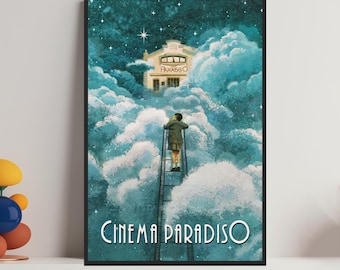 Cinema Paradiso (1988) Locandina del film: Deep Into The Blue - Quadro su tela