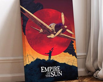 Poster del film L'impero del sole: tela da parete rivestita