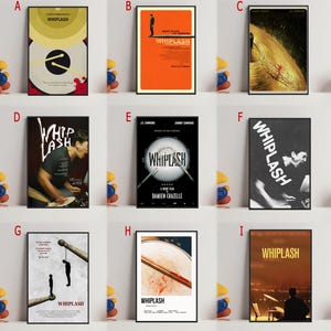 Póster de la película Whiplash, póster artístico para regalo, decoración de habitación, arte de pared, regalo para él