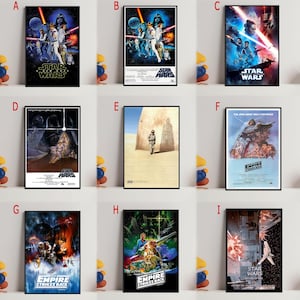 Star Wars Movie Poster, Art Poster for Gift,Room Decor,Wall Art,Gift For Him