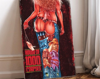 House Of 1000 Corpses Movie Poster: Horror Art Canvas Print