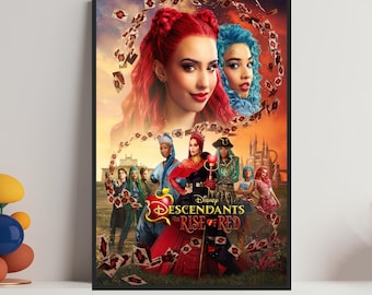 Locandina del film Descendants: L'ascesa del rosso: decorazione murale, arredamento per la casa