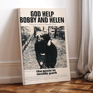 Panic in Needle Park (1971) Film Poster, gewickelte Leinwand, Kunst Poster für Geschenk, Raumdekor, Wandkunst, Geschenk für Ihn