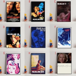MULHOLLAND FAHRT Filmplakat, Kunstplakat für Geschenk, Raumdekor, Wandkunst, Geschenk für Ihn