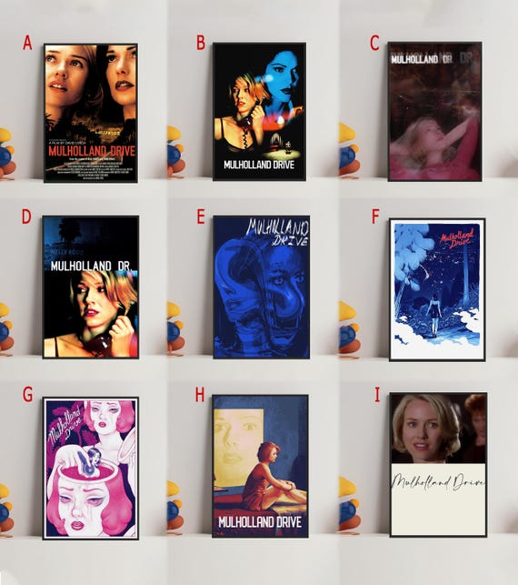 MULHOLLAND DRIVE Movie Poster, Art Poster for Gift,room Decor,wall