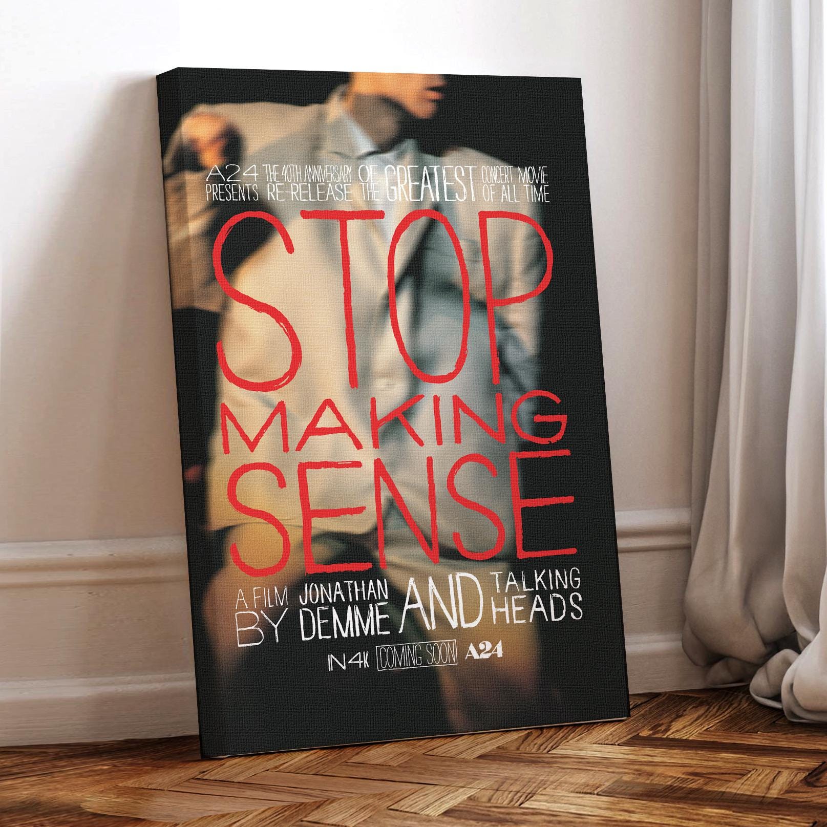 ストップ・メイキング・センス映画ポスター：トーキング・ヘッズ