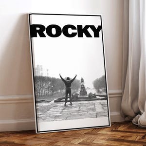 Rocky Filmplakat, gewickelte Leinwand, Kunstplakat für Geschenk, Raumdekor, Wandkunst, Geschenk für ihn