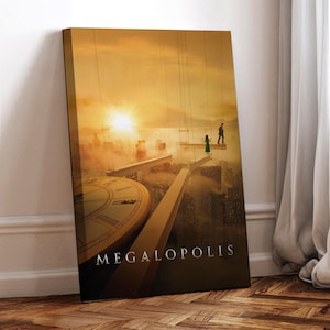 Locandina del film Megalopolis, tela avvolta, poster artistico come regalo, decorazione per la stanza, decorazione murale, regalo per lui