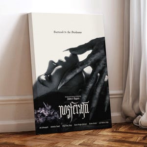 Nosferatu Film Poster, gewickelte Leinwand, Kunst Poster für Geschenk, Raumdekor, Wandkunst, Geschenk für ihn