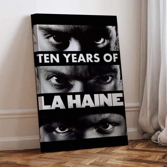 LA HAINE 映画ポスター 10周年記念 映画『憎しみ』ポスター：10周年記念、ラッピングキャンバスアート