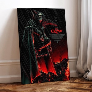 The Crow Movie Poster, Wrapped Canvas, Art Poster for Gift,Room Decor,Wall Art,Gift For Him