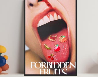 Póster de la película Frutos Prohibidos: Lienzo decorativo para pared, decoración del hogar.
