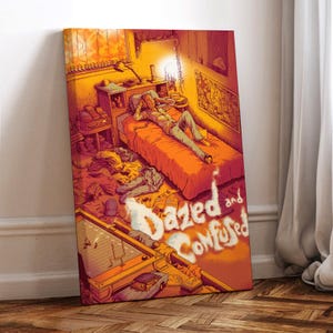 Dazed and Confused Movie Poster, Wrapped Canvas, Art Poster for Gift,Room Decor,Wall Art,Gift For Him