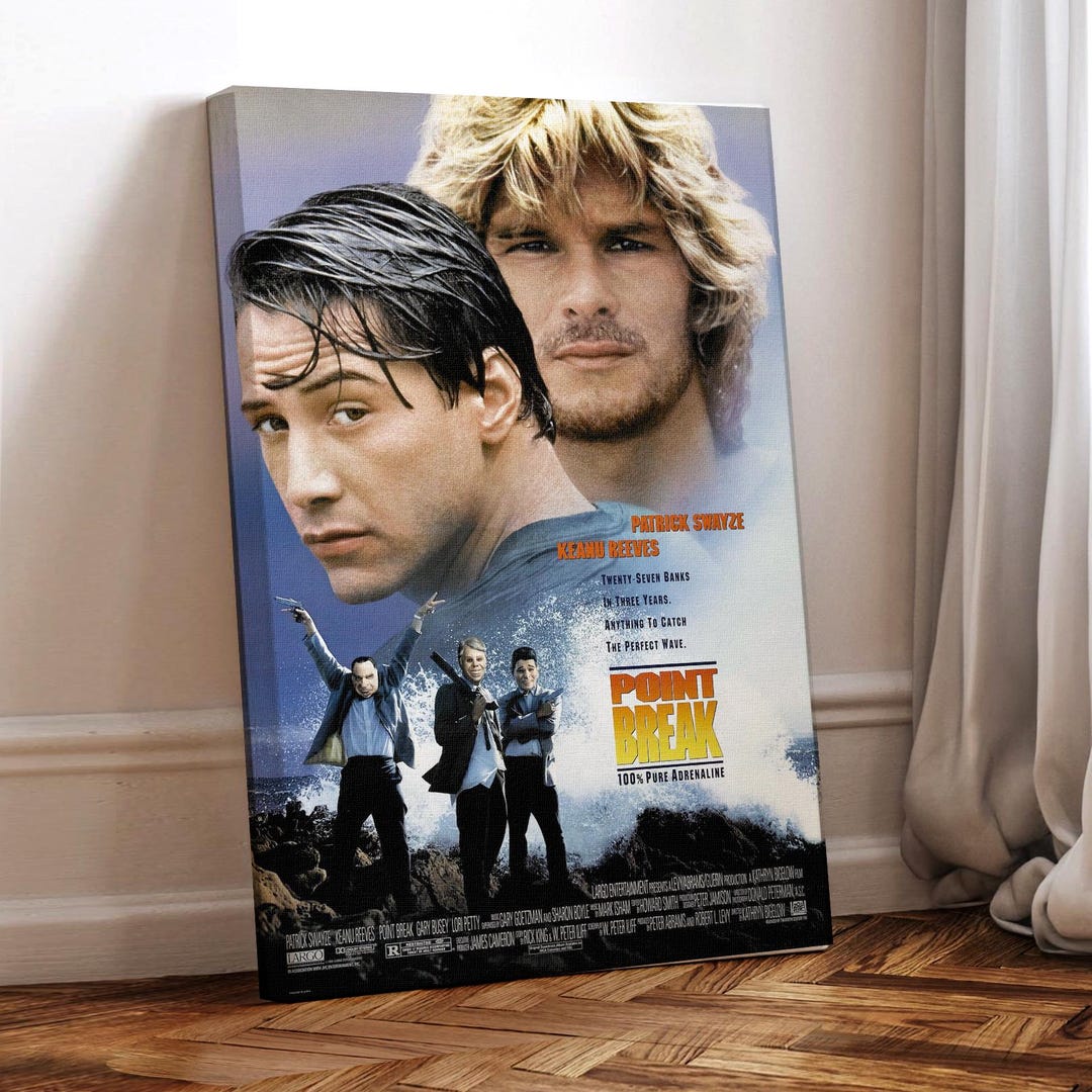 ポイントブレイク映画ポスター：90年代アクション映画、キャンバスウォールアート - Etsy 日本