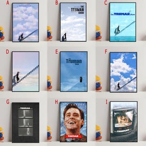 Die Truman Show Filmplakat, Kunstplakat für Geschenk, Raumdekor, Wandkunst, Geschenk für Ihn