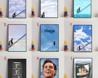 Poster su tela del film The Truman Show: decorazione per la stanza, arte da parete