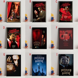 Interview mit dem Vampir Film Poster, Kunst Poster für Geschenk, Raum Dekor, Wand Kunst, Geschenk für Ihn