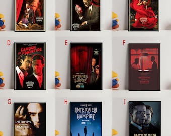 Interview With The Vampire Movie Poster: Canvas Wall Art