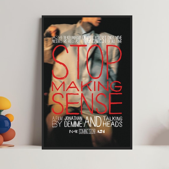ストップ・メイキング・センス映画ポスター：トーキング・ヘッズ
