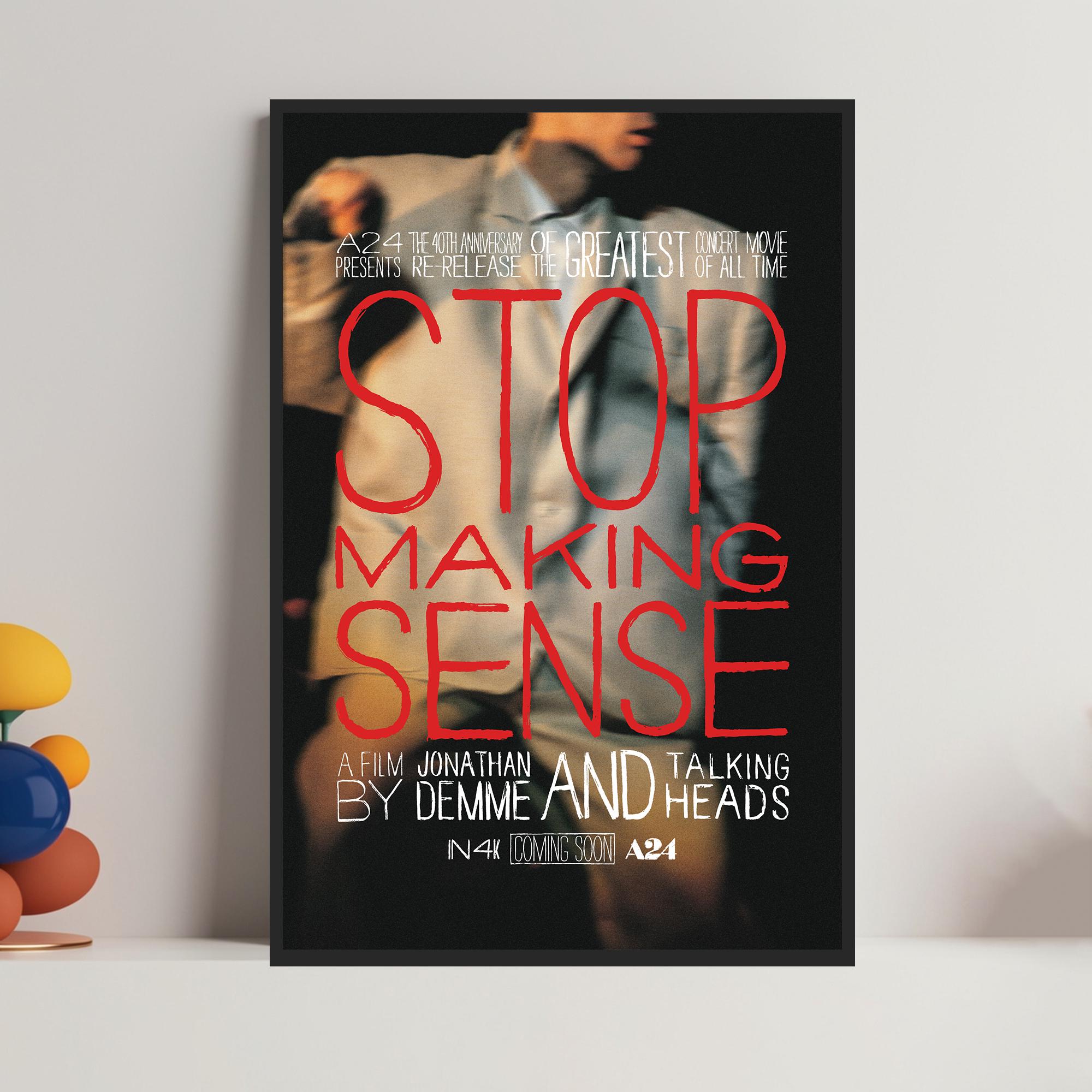 ストップ・メイキング・センス映画ポスター：トーキング・ヘッズ