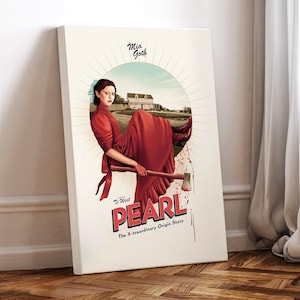 Pearl Movie Poster: Mia Goth, Horror Film Art, Wrapped Canvas
