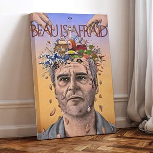 Beau hat Angst Filmplakat, gewickelte Leinwand, Kunst Plakat für Geschenk, Raumdekor, Wandkunst, Geschenk für ihn