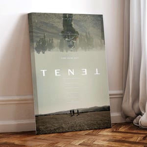 Tenet Movie Poster, Wrapped Canvas, Art Poster for Gift,Room Decor,Wall Art,Gift For Him