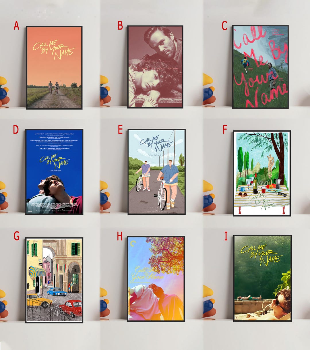Call Me by Your Name Movie Poster, Art Poster for Gift,room Decor,wall ...
