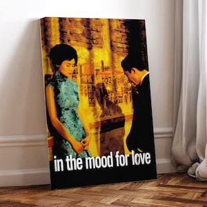 In the Mood for Love Movie Poster: Wrapped Canvas Wall Art