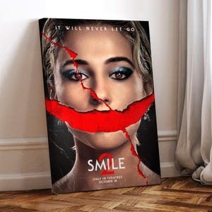 Smile 2 Movie Poster, gewickelte Leinwand, Kunst Poster für Geschenk, Raumdekor, Wandkunst, Geschenk für ihn