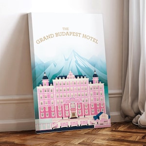 Das Grand Budapest Hotel Movie Poster, gewickelte Leinwand, Kunst Poster für Geschenk, Raumdekor, Wandkunst, Geschenk für ihn