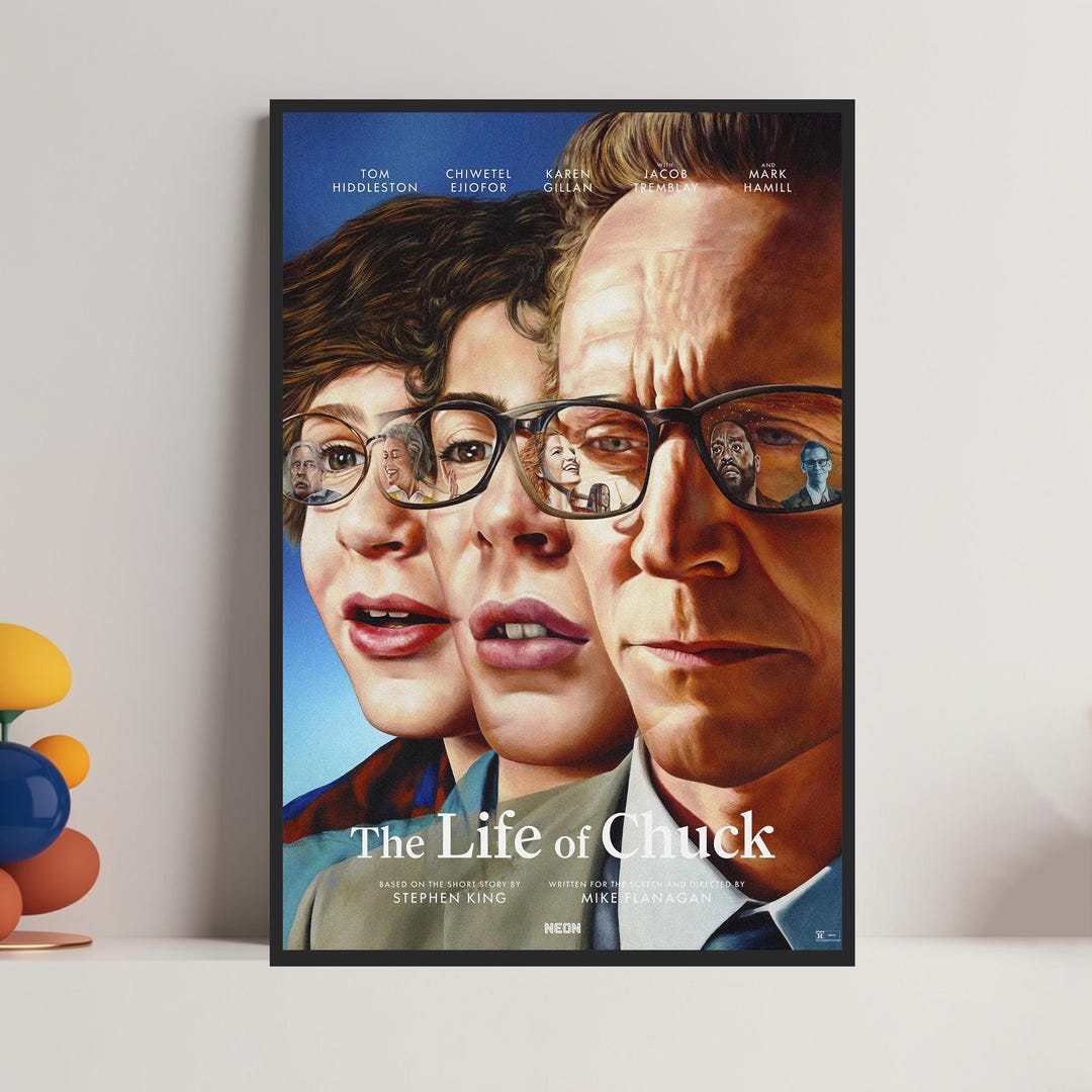 The Life of Chuck Movie Poster: Stephen King Canvas Wall Art