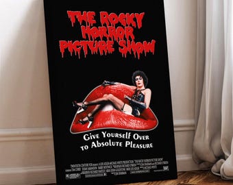 Rocky Horror Picture Show Movie Poster: Framed Canvas Wall Art