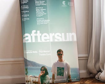 Poster del film Aftersun: stampa su tela da appendere al muro.