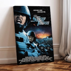Starship Troopers Filmposter, gewickelte Leinwand, Kunst Poster für Geschenk, Raumdekor, Wandkunst, Geschenk für Ihn
