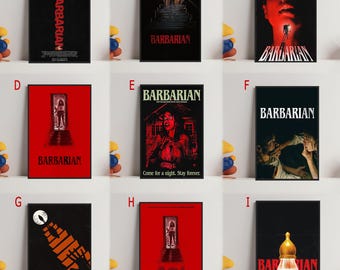 Locandina del film Barbarian: Quadro su tela, Decorazione per la casa