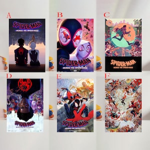 Spider-Man Across the Spider-Verse Movie Poster, Art Poster for Gift,Room Decor,Wall Art,Gift For Him